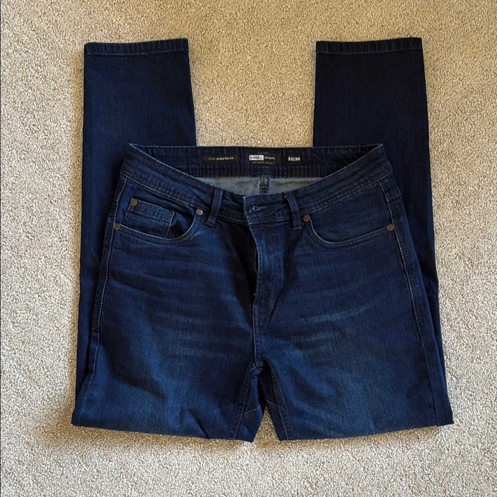 Slim Fit Blue Jeans with Dark Wash